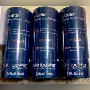 3 PACK OF SkinBetter SunBetter Tone Smart SPF 75 Sunscreen Lotion 15ML EXP 11/26